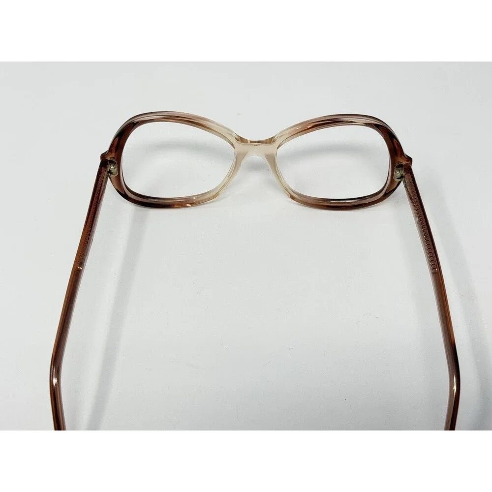 1970s American Optical Classic New Old Stock Eyeglass Frames Amber 50-17-135